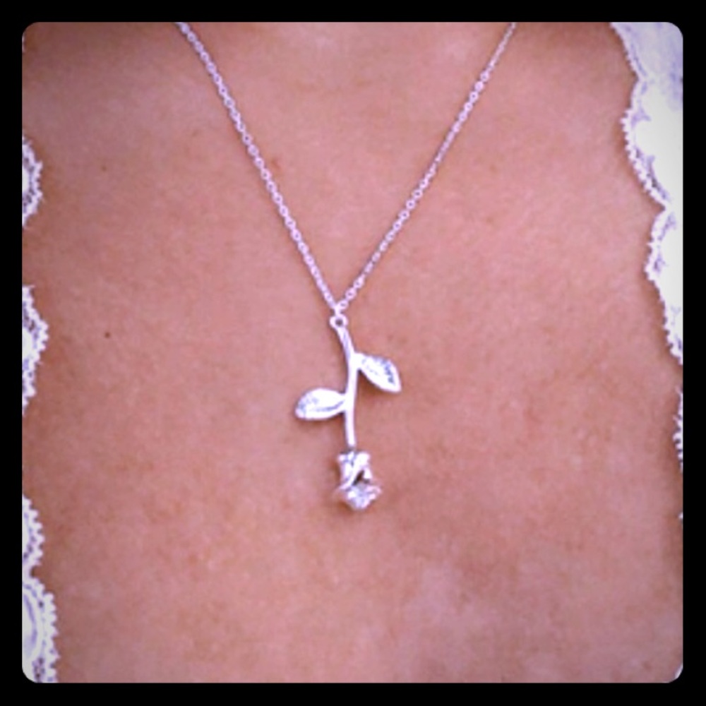 Rose necklace/ bracelet set
